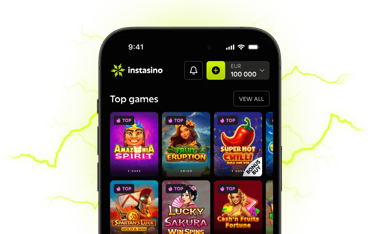 Instasino Casino - Bonus up to €4000 + 400 Spins