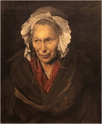 Theodore Gericault, “Portrait of a Woman Suffering from Obsessive Envy (The Hyena)” 1822