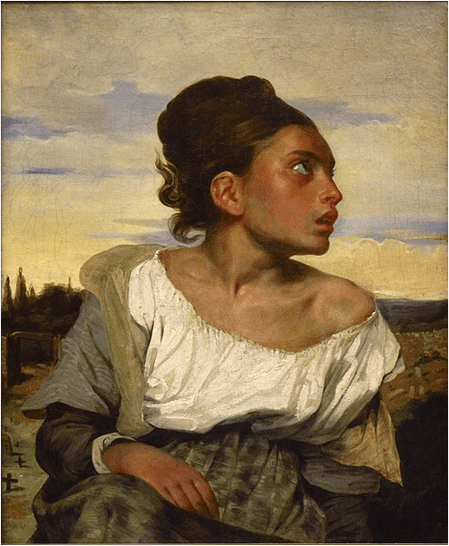 Eugène Delacroix, Jeune orpheline au cimetière (c. 1823 or 1824)