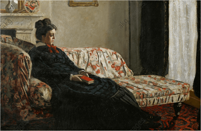Claude Monet (1840-1926)“Méditation. Madame Monet au canapé”, 1871