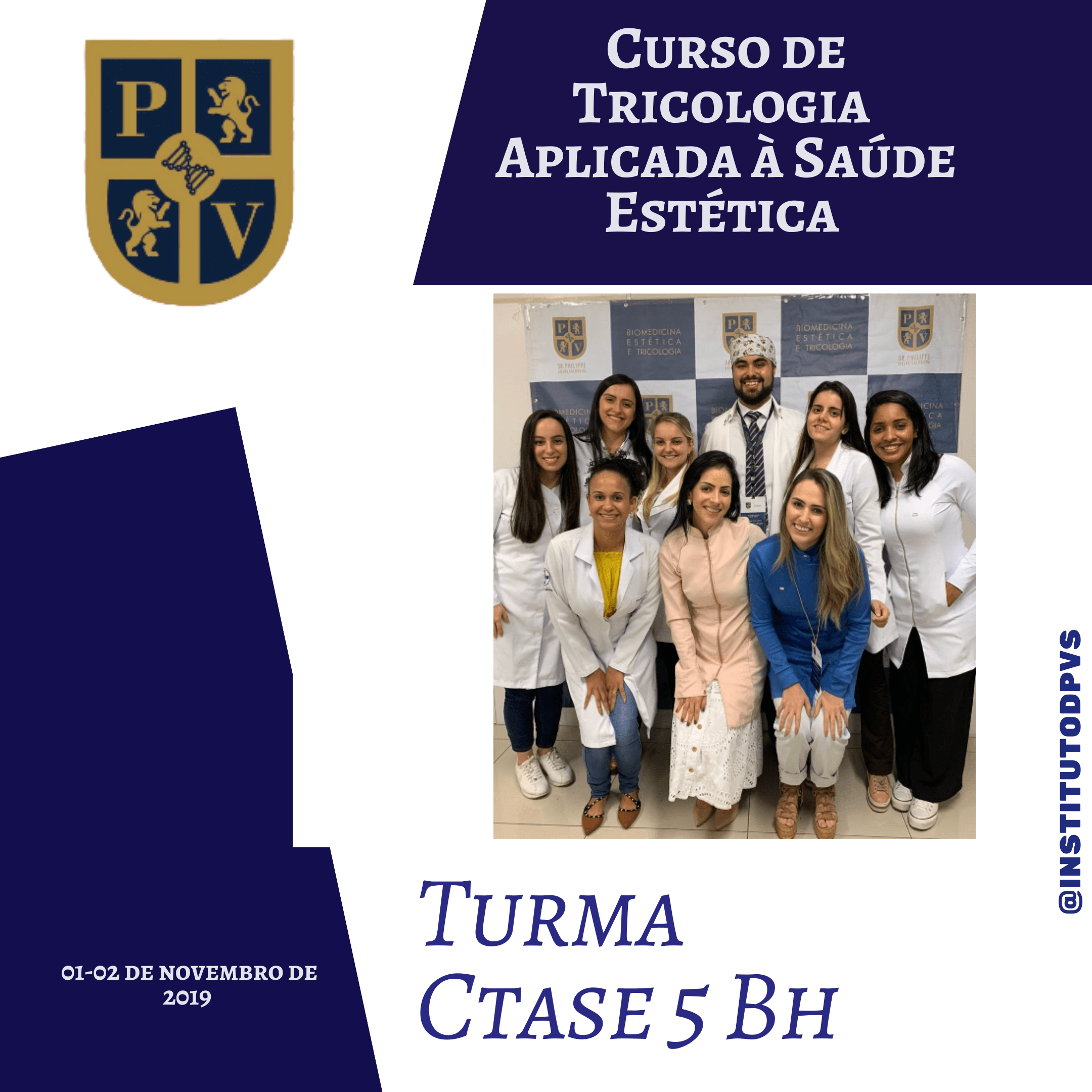 Curso de Tricologia Aplicada à Saúde Estética Turma 5