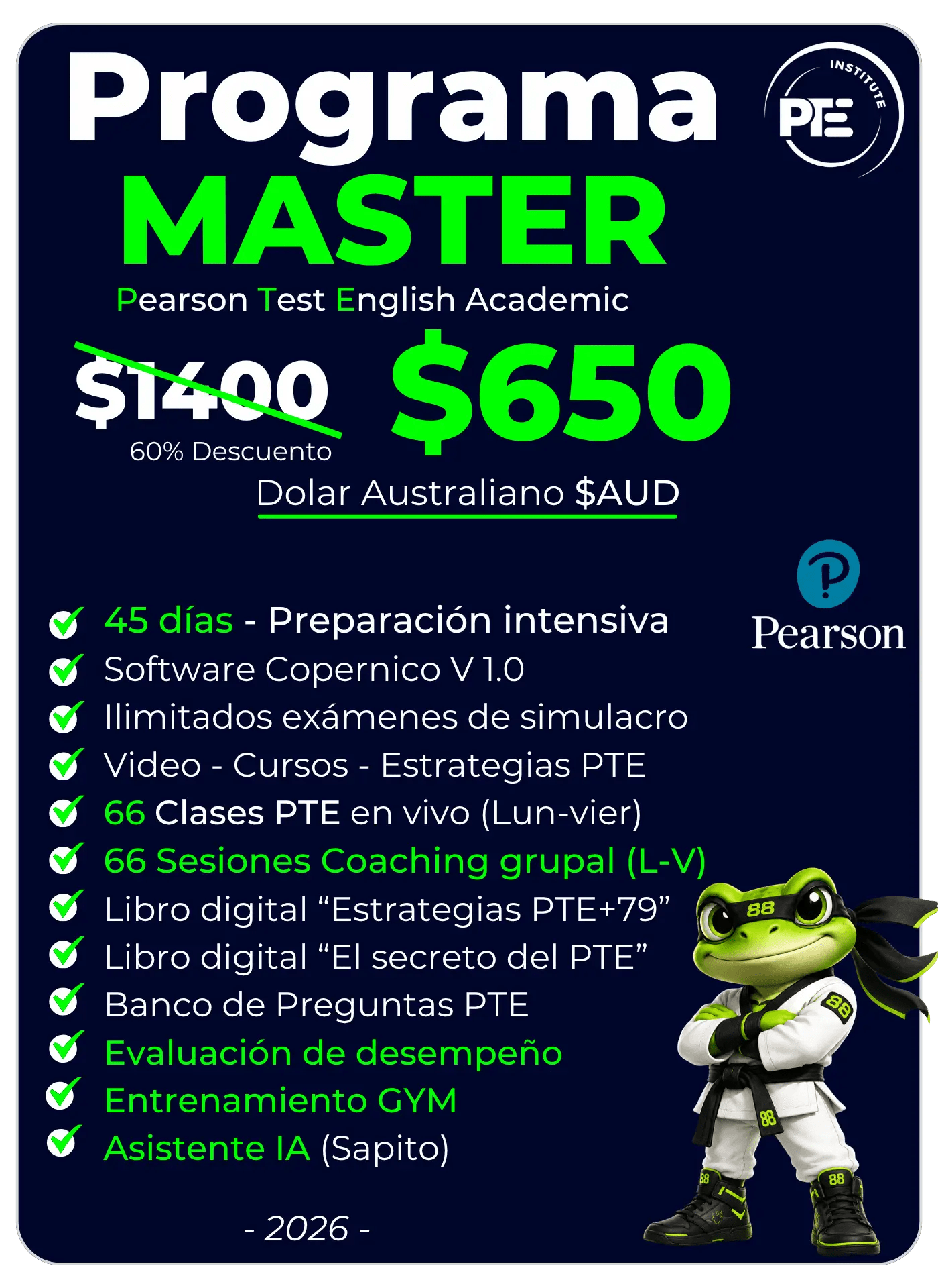 Examen PTE Academic preparacion para migrar a australia