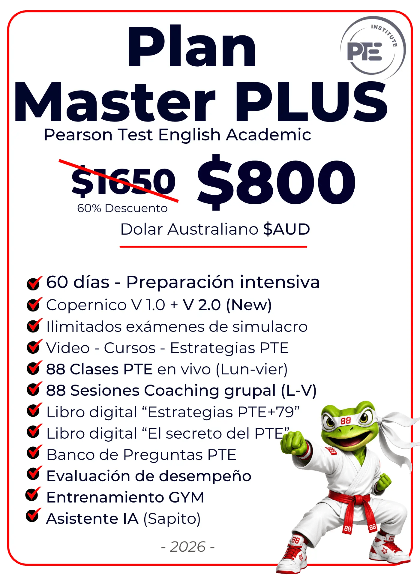 Examen PTE Academic preparacion para migrar a australia