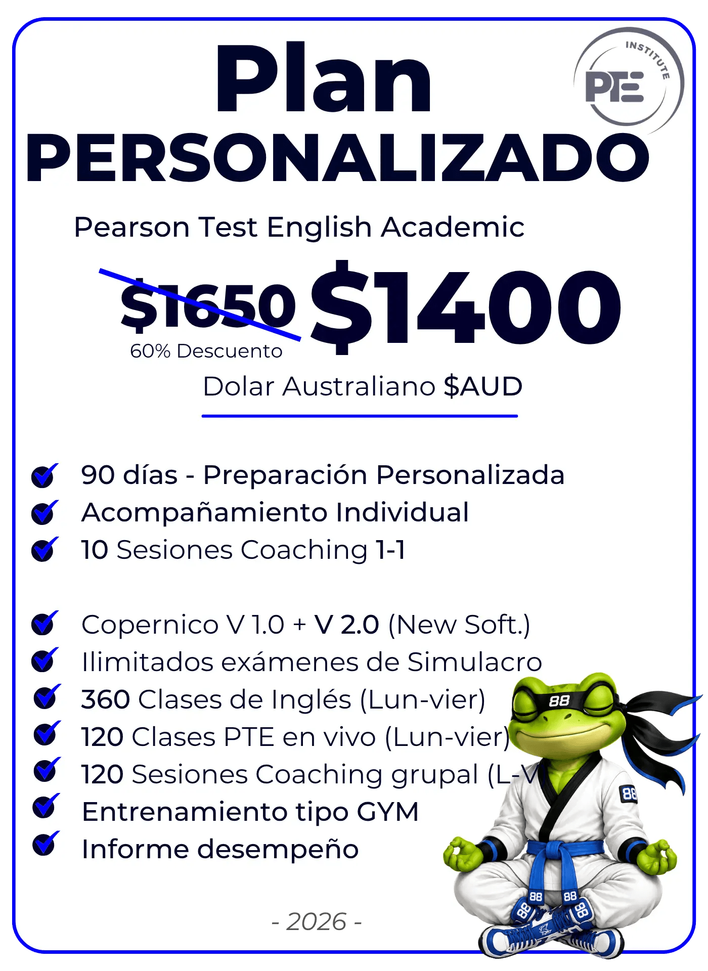 Examen PTE Academic preparacion para migrar a australia