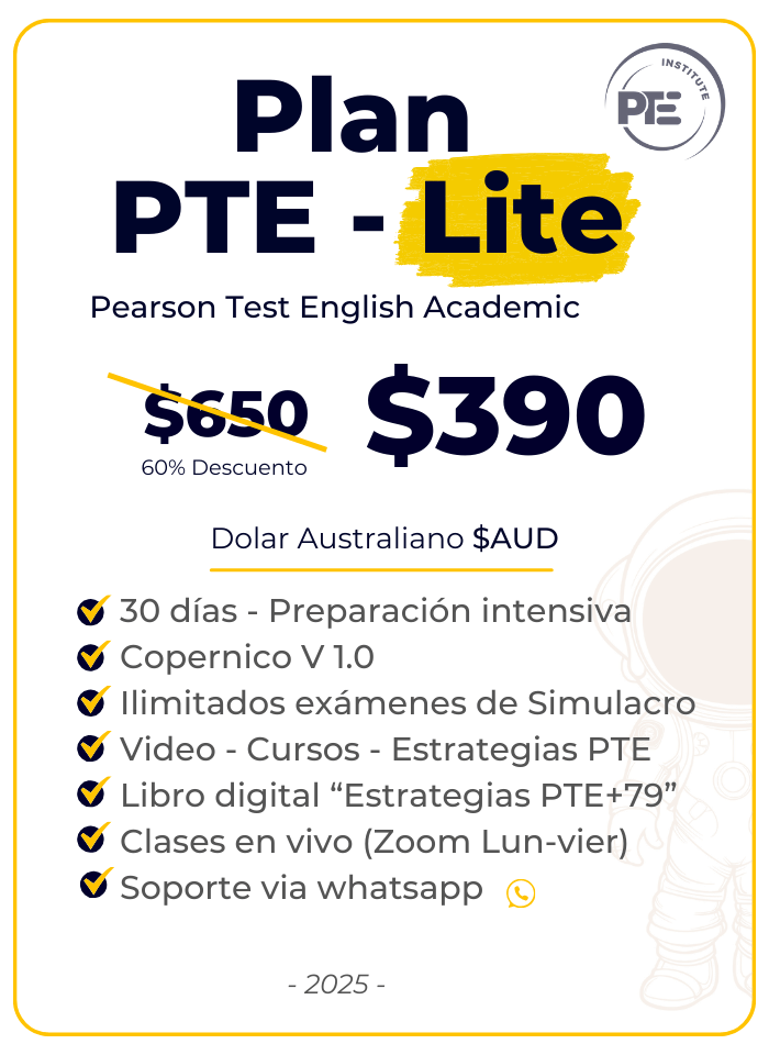 Examen PTE Academic preparacion para migrar a australia