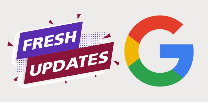 google updates header