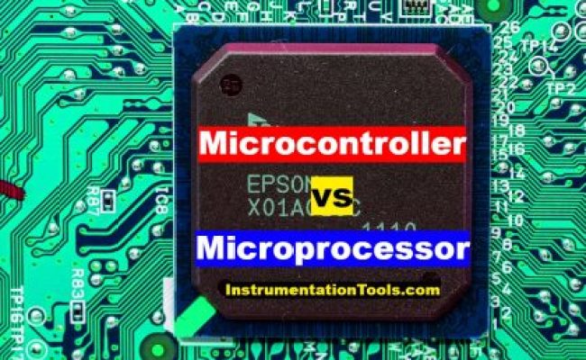 Difference Between Microcontroller And Microprocessor