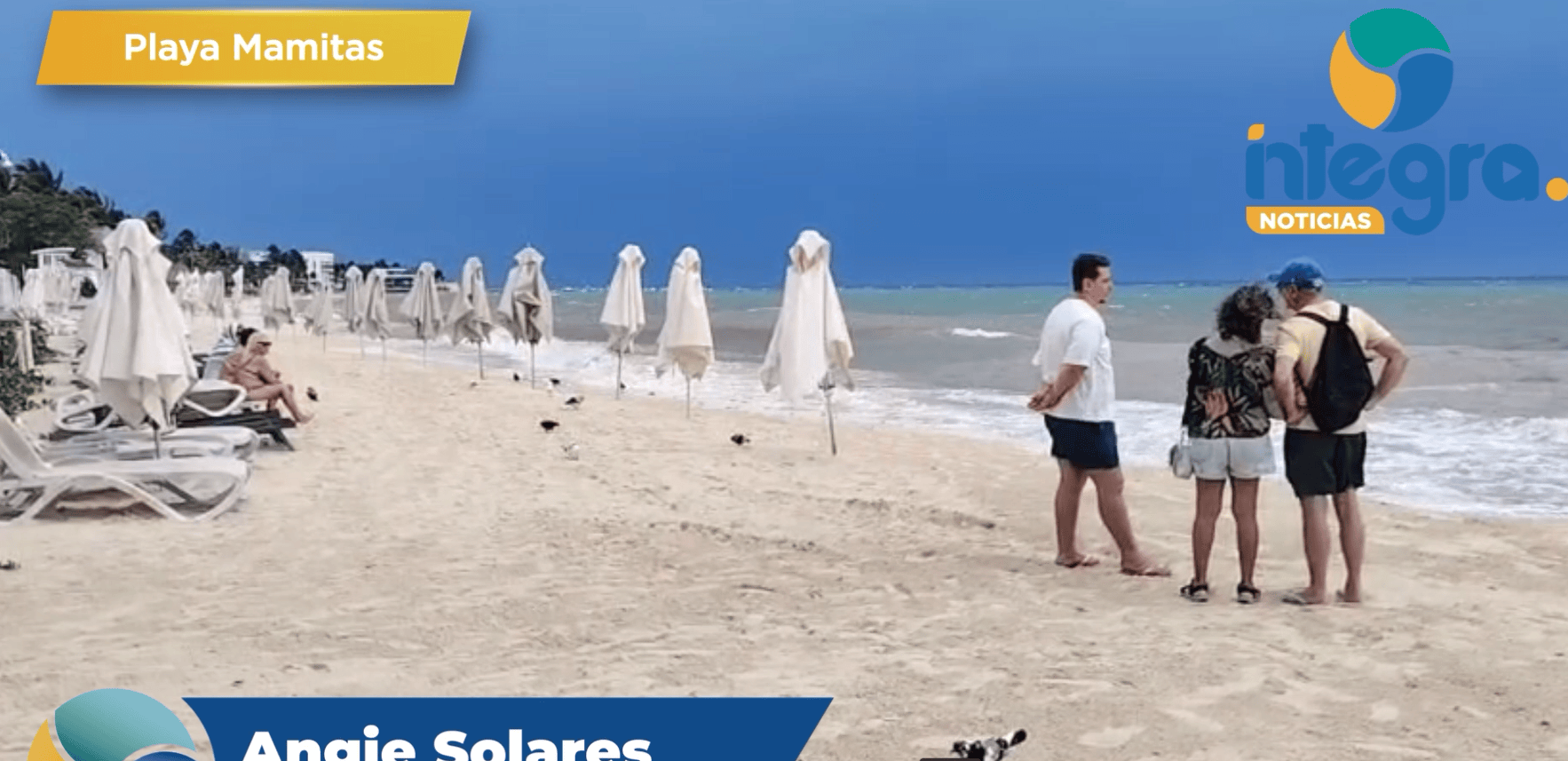 Surada provoca fuerte oleaje y recale de sargazo en Playa del Carmen