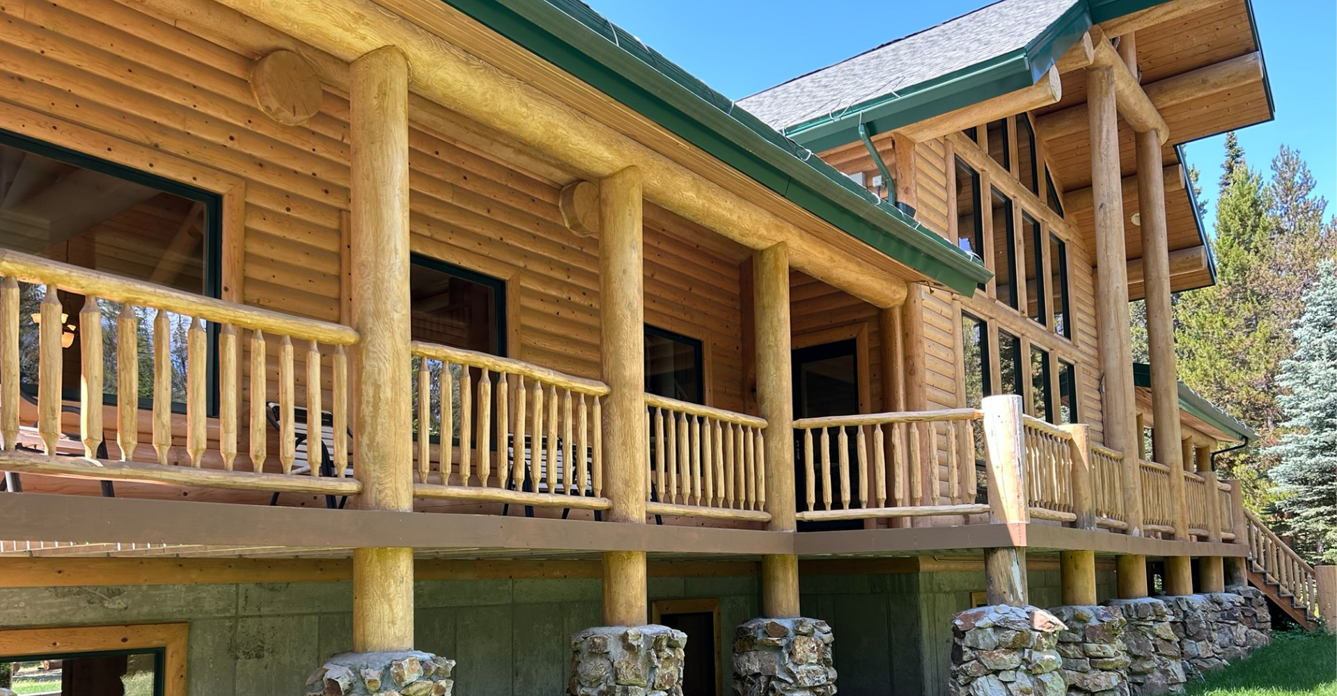 a 9 bedroom cabin style design built home