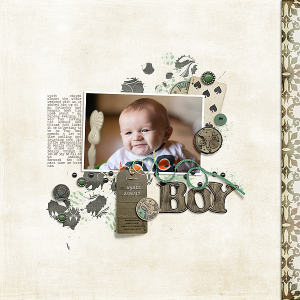 Shades of White Paper Pack by Etc. by Danyale He's A Mess by Etc. by Danyale Drip Drop 2 {Dressed Down} by Fiddle-Dee-Dee Designs
