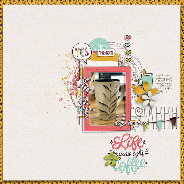 Coffee Break by Just Jaimee Storyteller 2016 November - Template Pack by Just Jaimee