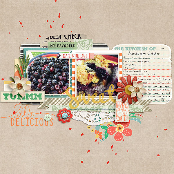 Bon Appetit - August Collection by Pixels and Company Wandering Template by Gennifer Bursett