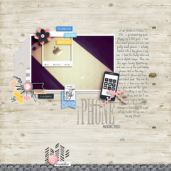 iGeneration by Sabrina's Creations with Sketch and Story Starter from Simple Scrapper Premium Membership