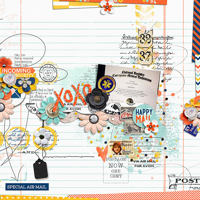 Snail Mail Kit by Studio Basic,, Sugary Fancy, and Traci Reed Snail Mail Brushes and Stuff by Studio Basic