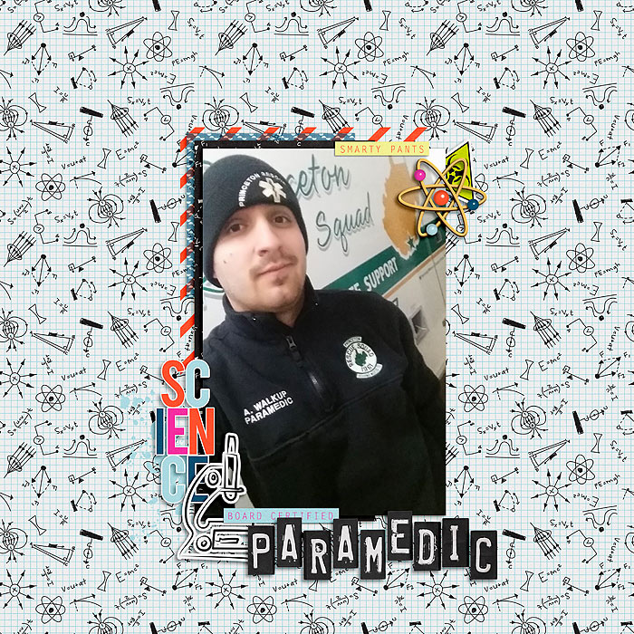 Science Chic Papers by Amber LaBau Science Chic Elements by Amber LaBau Wood Block Alpha by Etc by Danyale Amber's blog challenge template