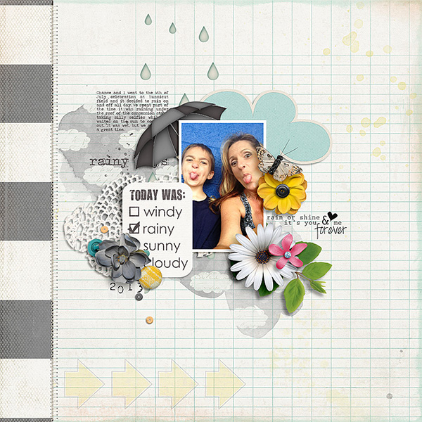 Rain or Shine by Amber LaBau and Pink Reptile Designs Comfy Cozy {Dressed Down} by Fiddle-Dee-Dee Designs