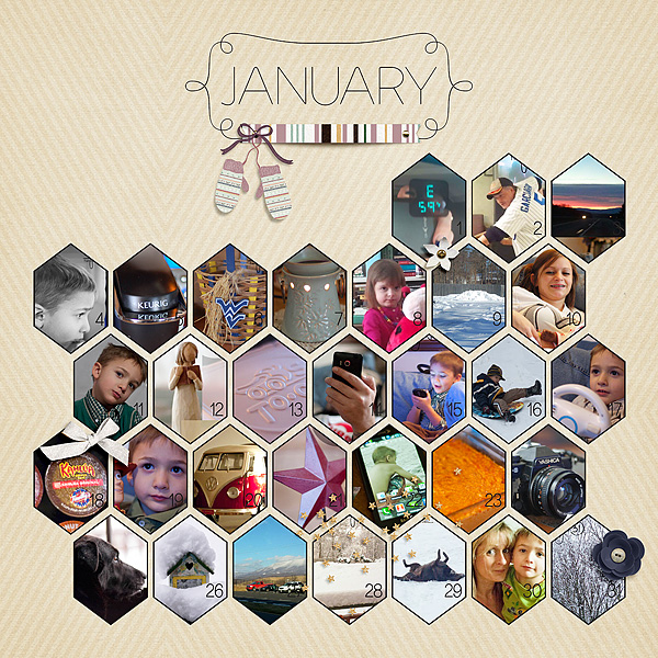 365 Days - Hexagons by Gennifer Bursett