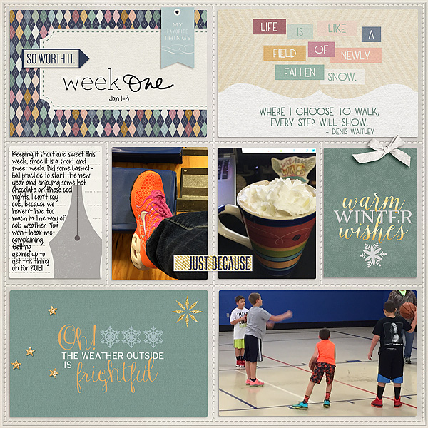 Winter Wish Collection by P&Co. Designers Pockets No 3 by Valorie Wibbens Weekly Edition Journaling Cards by One Little Bird