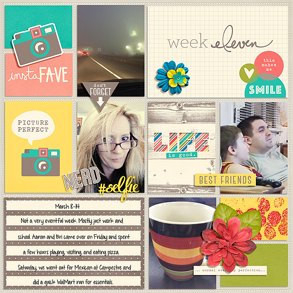 Pocket Life '15: March Collection by Traci Reed Outside the Box v2 by Gennifer Bursett Weekly Edition by One Little Bird