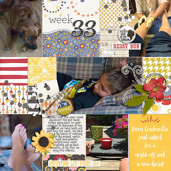 Messy Bun Kind of Day and matching Journal Cards from Etc by Danyale