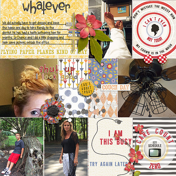 Messy Bun Kind of Day and matching Journal Cards from Etc by Danyale