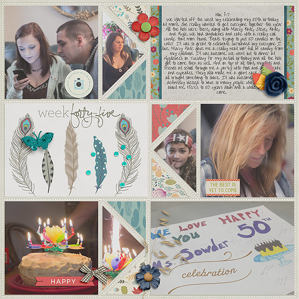 Change - November Collection by Pixels and Company Pocket Pages: Trendy Triangles by Gennifer Bursett Weekly Edition by One Little Bird