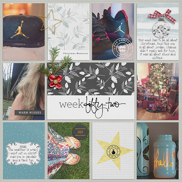 Dear Santa Collection by Sahin Designs and Anita Designs Back to Basics Template by Gennifer Bursett Weekly Edition by One Little Bird