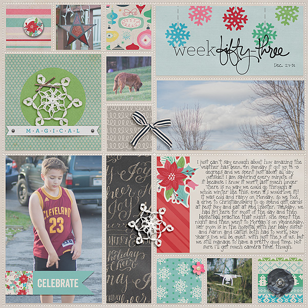 December 2015 Collection by Pixels and Company Pocket Pages Template by Gennifer Bursett Weekly Edition by One Little Bird