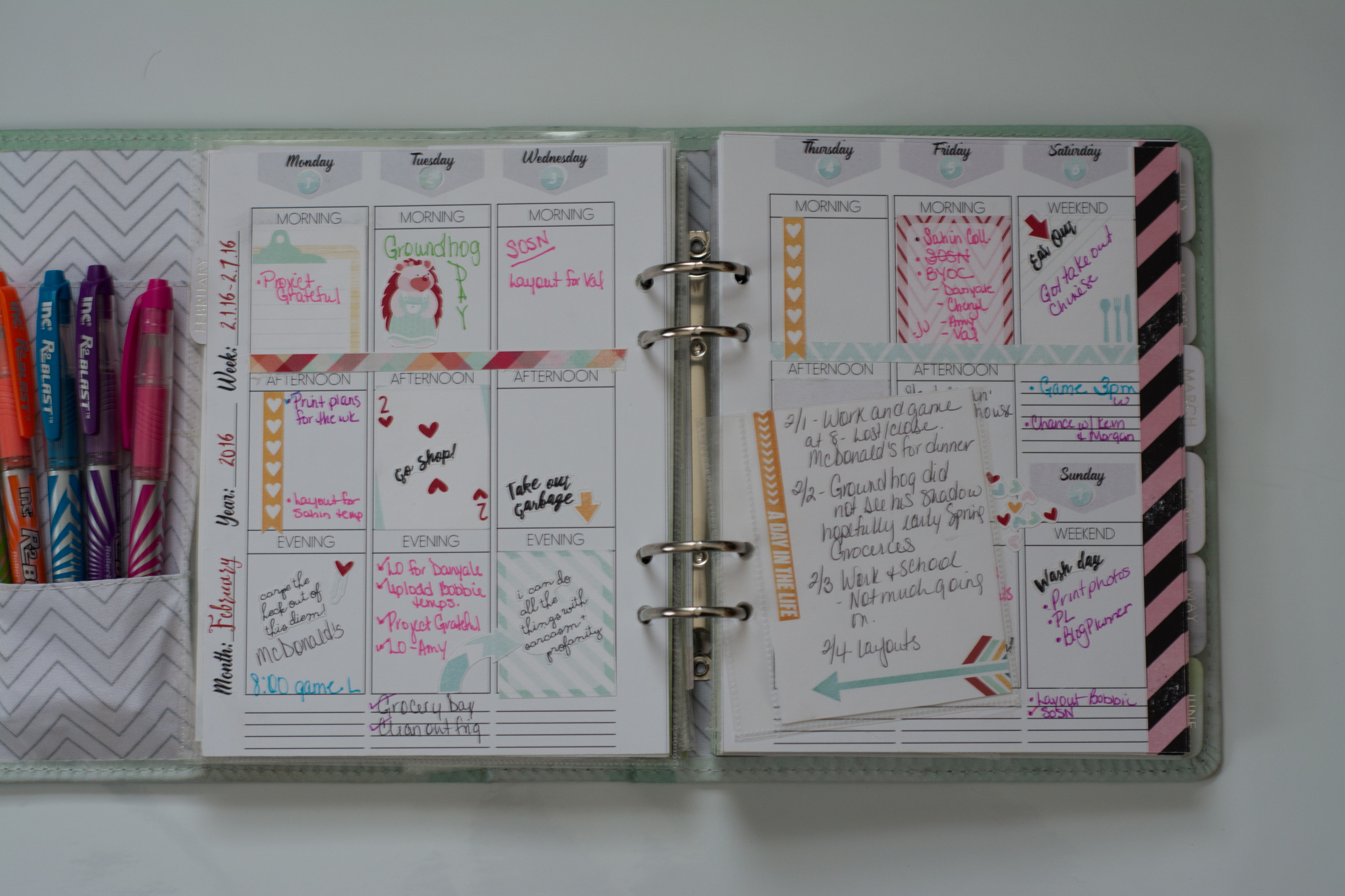 Story Planner 2016 February by Just jaimee