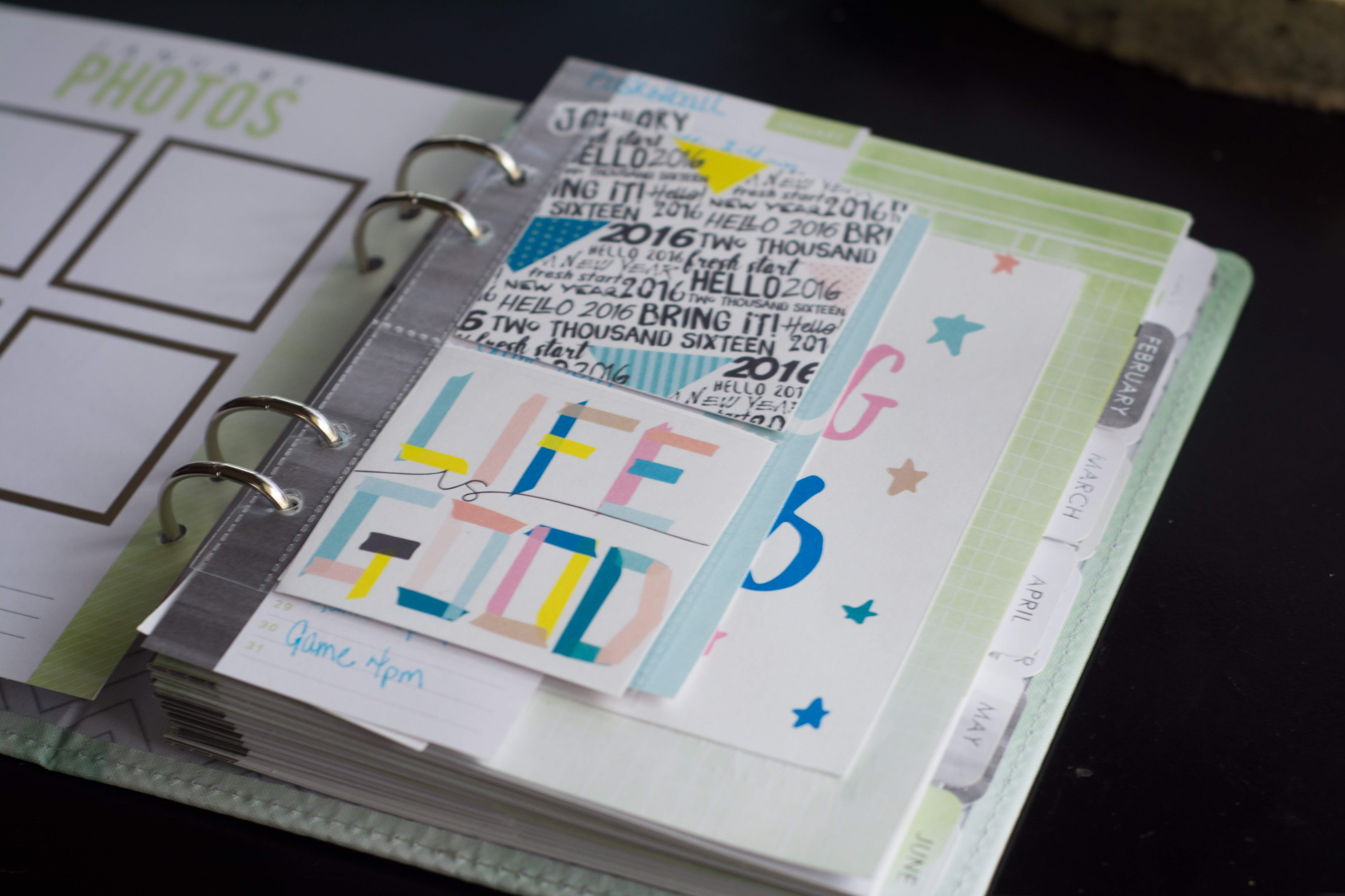 Using Story Planner 2016 January Collection by Just Jaimee