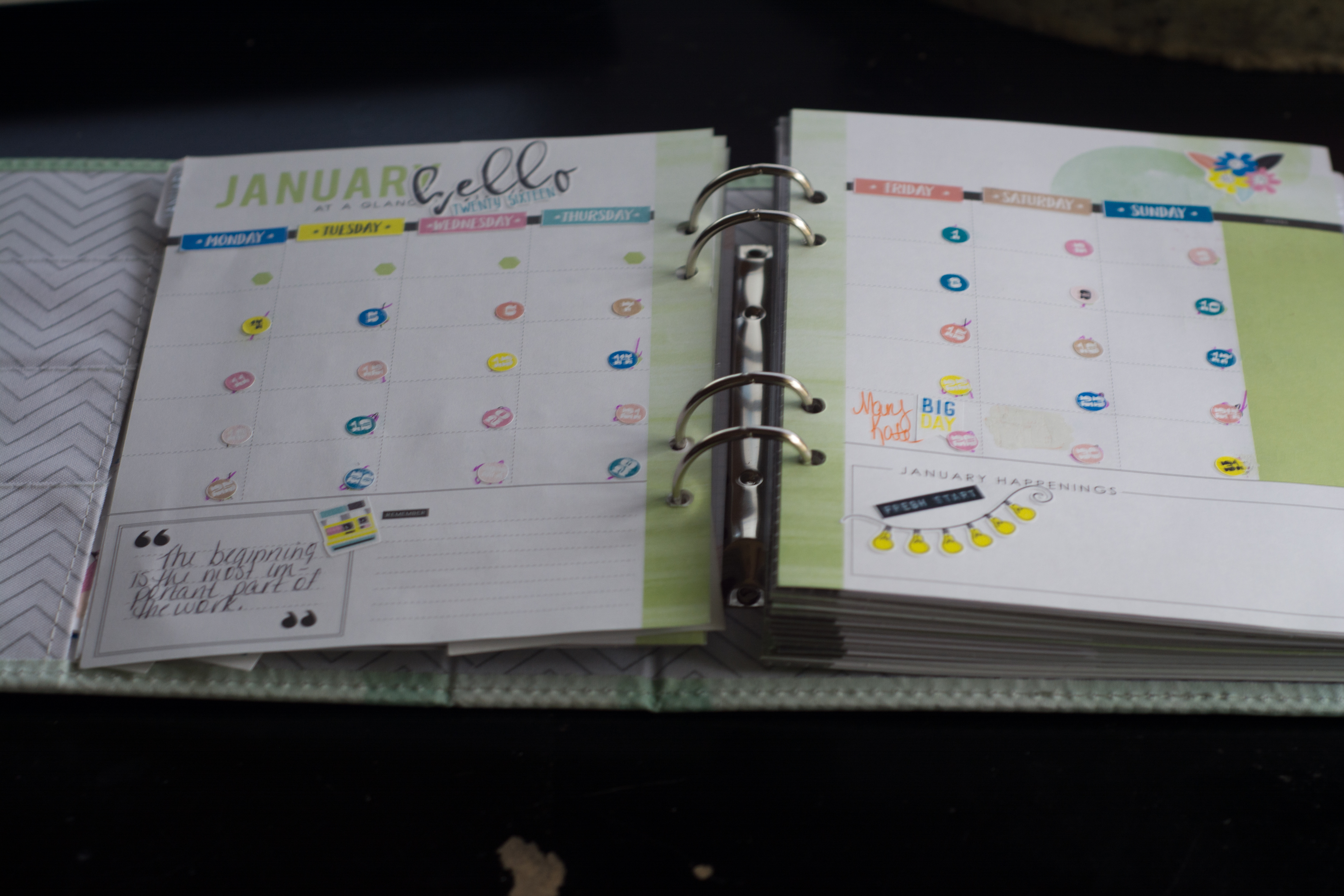 Using Story Planner 2016 January Collection by Just Jaimee