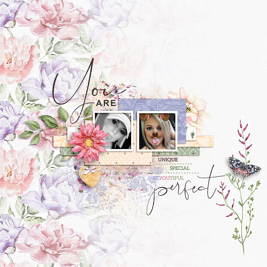 Just the Way You Are Papers and Elements by KimB Designs, Dreams Templates by Designed by Irma
