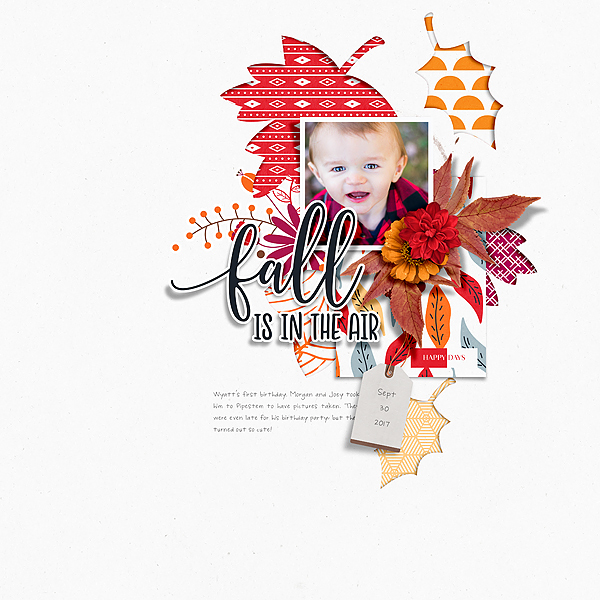 Falling Leaves Mini Kit by Designed by Soco Falling Leaves Templates by Designed by Soco