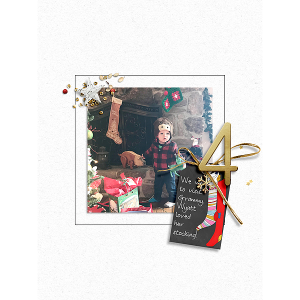 December Memories 2018 - 6x8 Templates by Designed by Soco Chalkboard Holiday Tags by Etc. by Danyale December Days No. 4 by Sahlin Studio Home for the Holidays Paper Pack by Sahlin Studio Home for the Holidays Elements by Sahlin Studio Falalalala Elements by Rachel Jefferies
