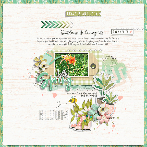 Green Thumb Mini Theme Kit - Storyteller May 2019 Add-on by Jaimee Storyteller 2016 October Sketched Template Add-on by Just Jaimee