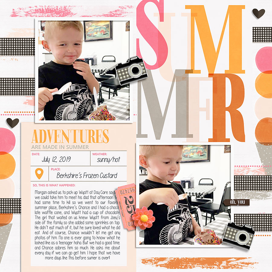 Summer Stories Bundle by Humble & Create Quick Scraps Vol. 8 | Simple Joys add on by Anita Designs