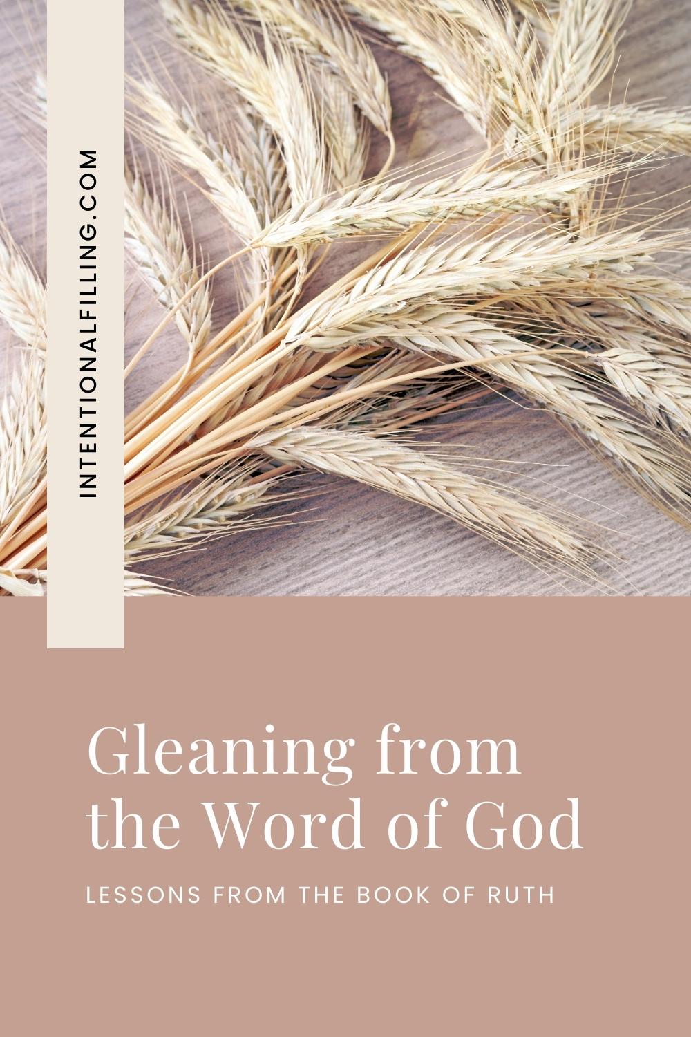 Gleaning from the Word of God