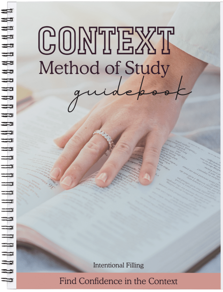 CONTEXT Method of Study Guidebook | Intentionalfilling.com