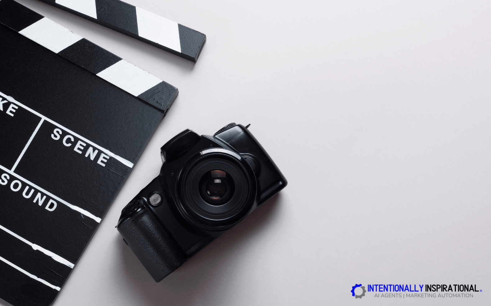 AI video small business concept with camera