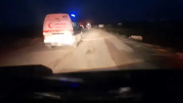 Caption of the footage recorded by a paramedic moments before the fatal attack on a humanitarian convoy in Rafah.