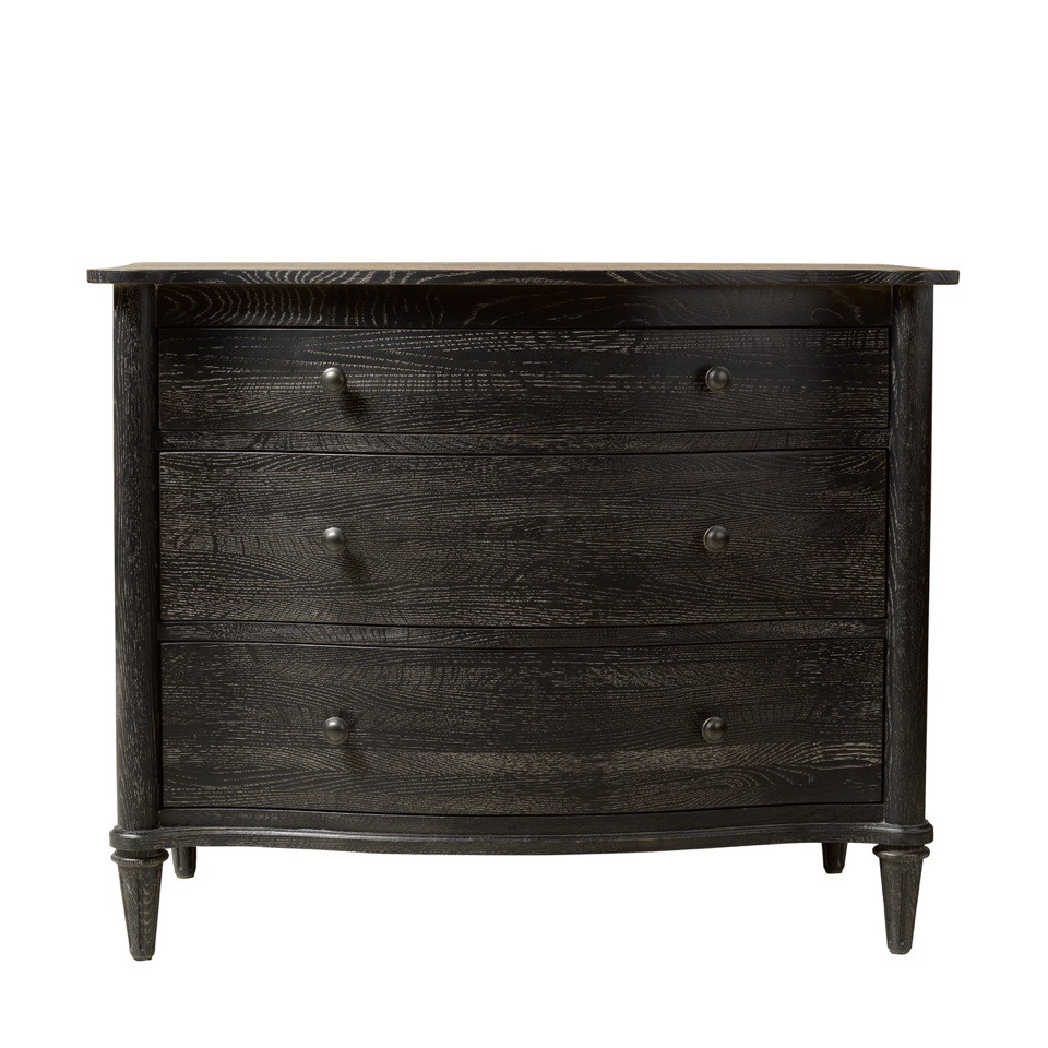 Комод BAXLEY BEDSIDE ANTIQUE BLACK CHEST-0