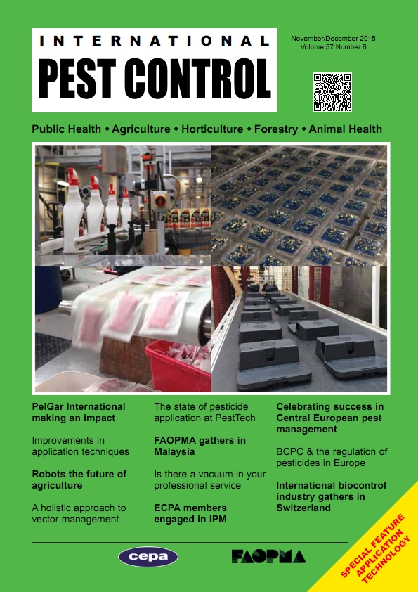International Pest Control Septoct15 Editorial Contents International Pest Control Magazine