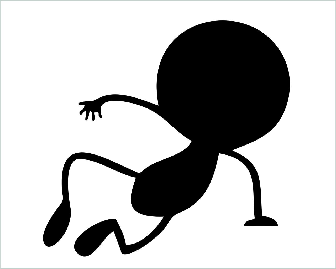 Omino che salta-mini sticker