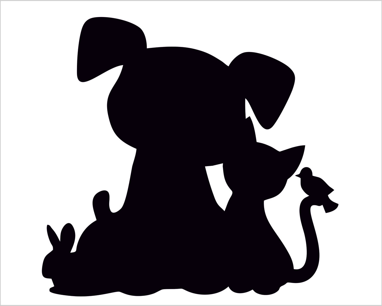 Teneri amici animali-mini sticker murale