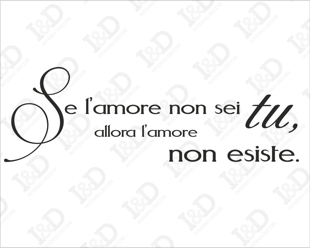 Se l’amore non sei tu-adesivo murale