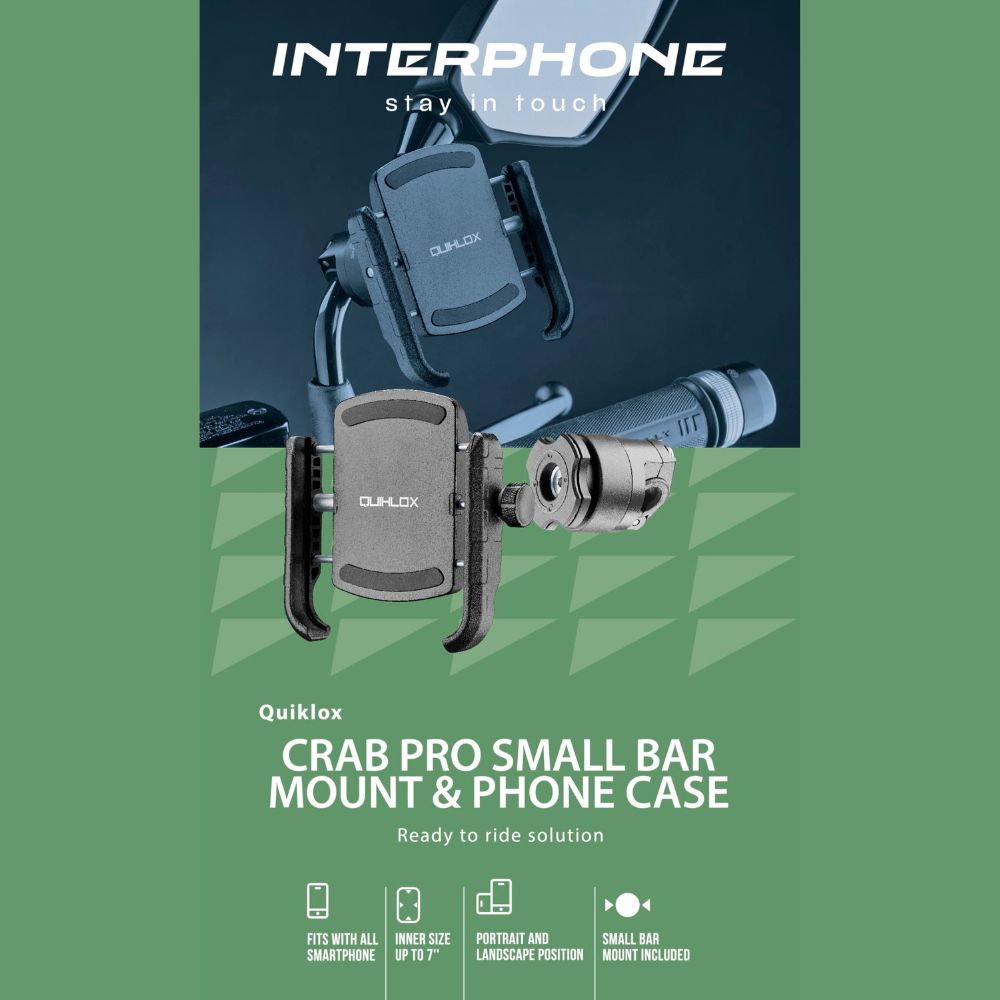 Estojo CRAB Quiklox + Fixador Espelho - Interphone Brasil