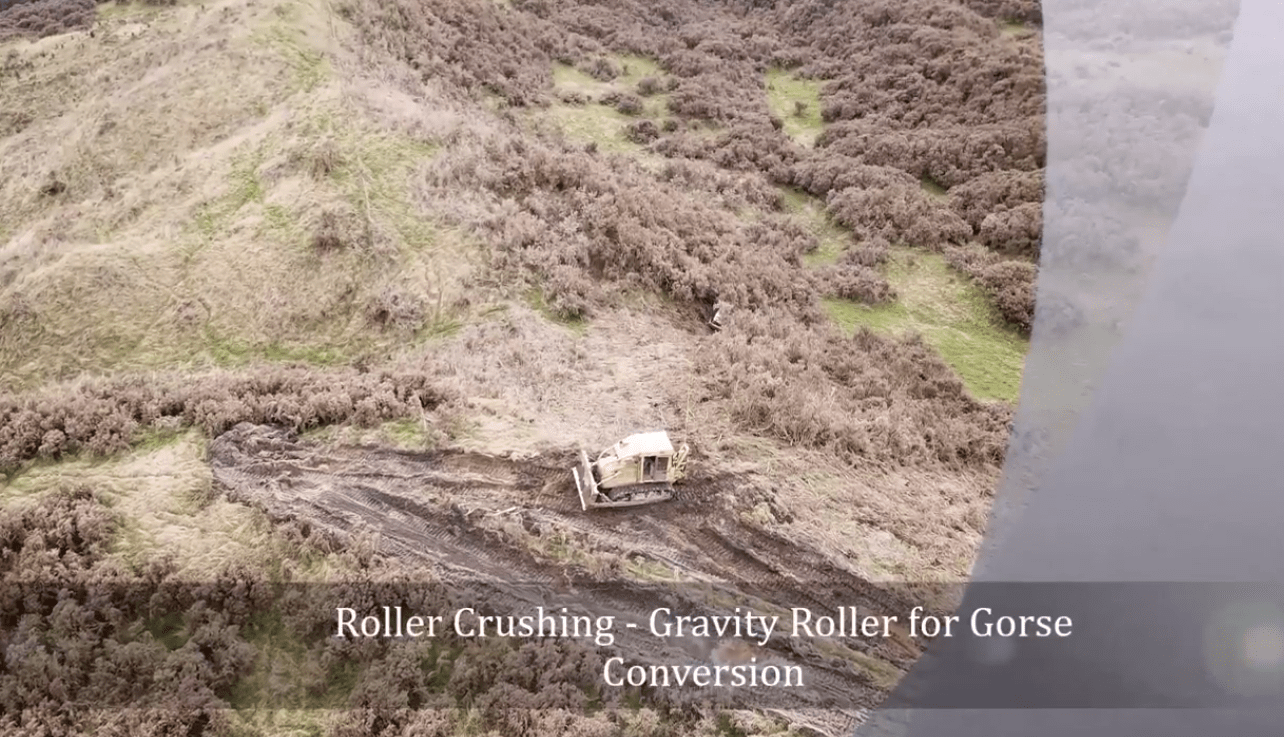 Using UAV Drone for Roller Crushing