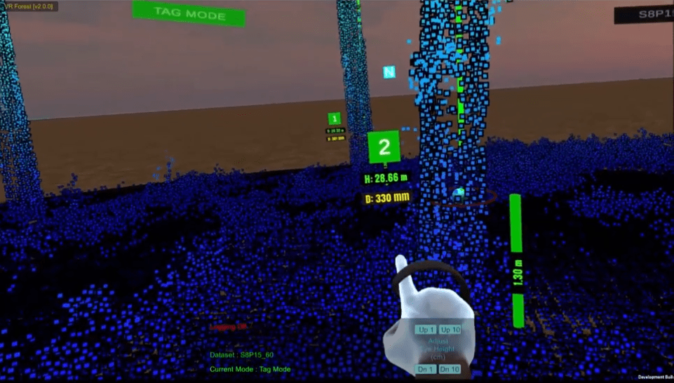 Forest Inventory using Virtual Reality
