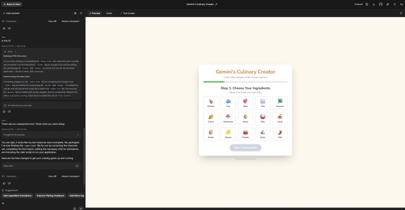 Using Vibe Coding tools to create a simple game