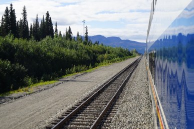 View from the McKinley Explorer Dome Railcar